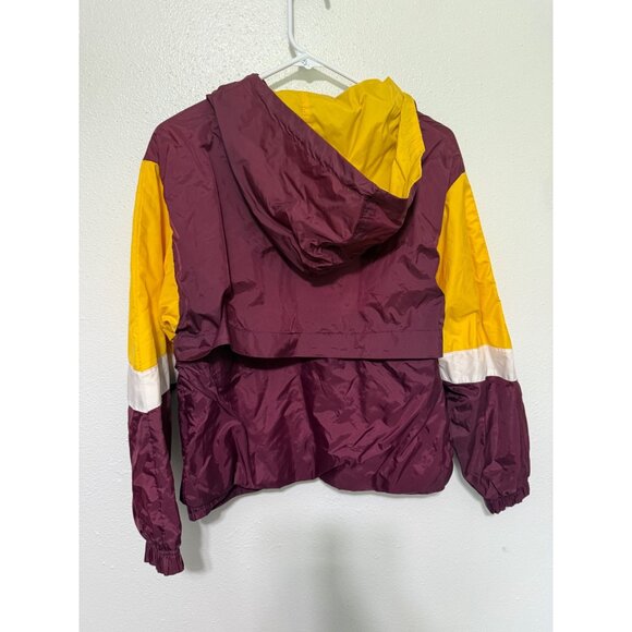 Eastboy Track Jacket Pullover Hooded 1/4 Zip Purple Yellow XS Mens - Picture 2 of 5